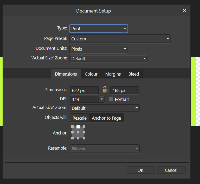 How to resize an a document to layer size in Affinity Designer